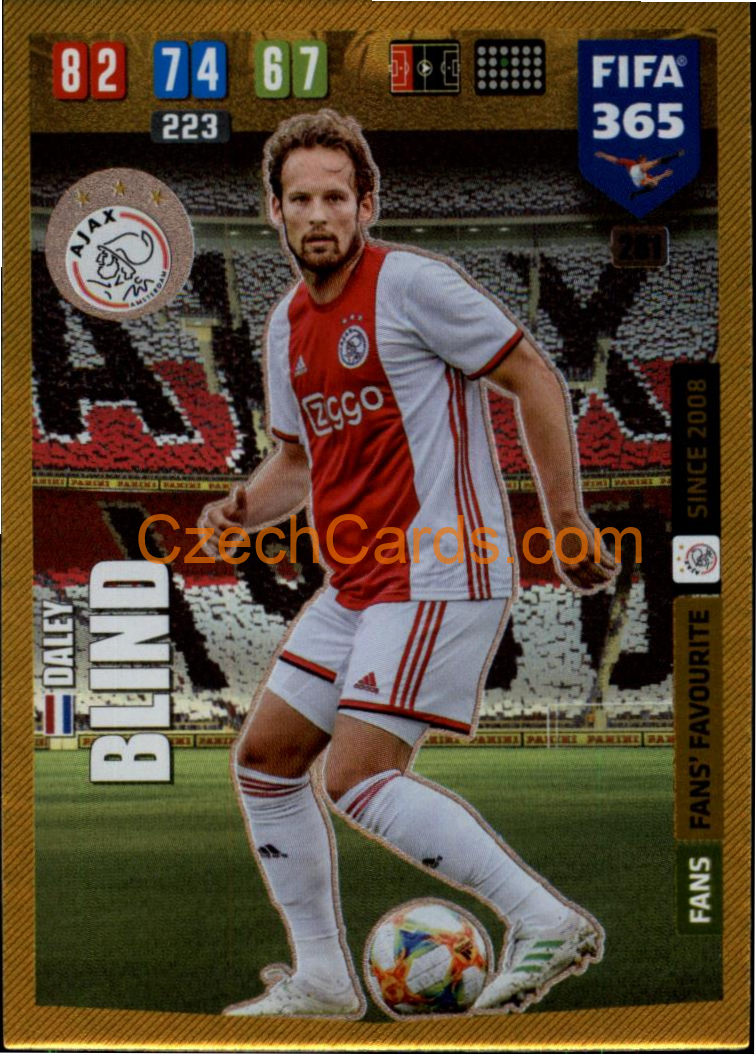 Daley Blind 2020 Panini FIFA 365 Adrenalyn FANS #281