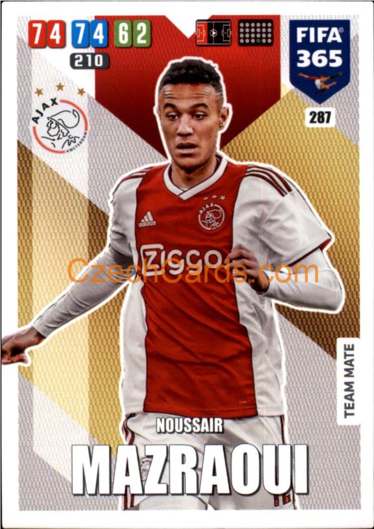 Noussair Mazraoui 2020 Panini FIFA 365 Adrenalyn #287