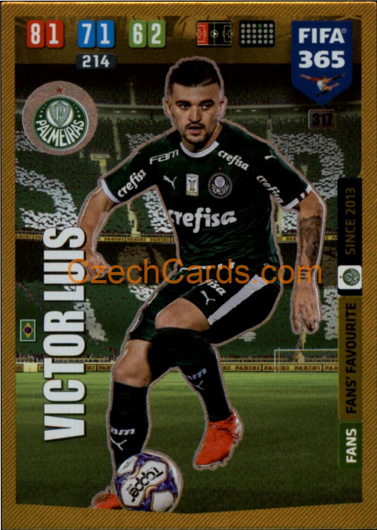 Victor Luis 2020 Panini FIFA 365 Adrenalyn FANS #317