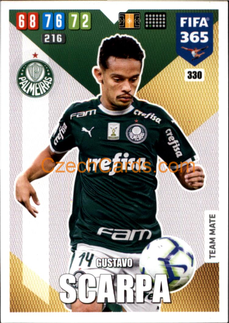 Gustavo Scarpa 2020 Panini FIFA 365 Adrenalyn #330
