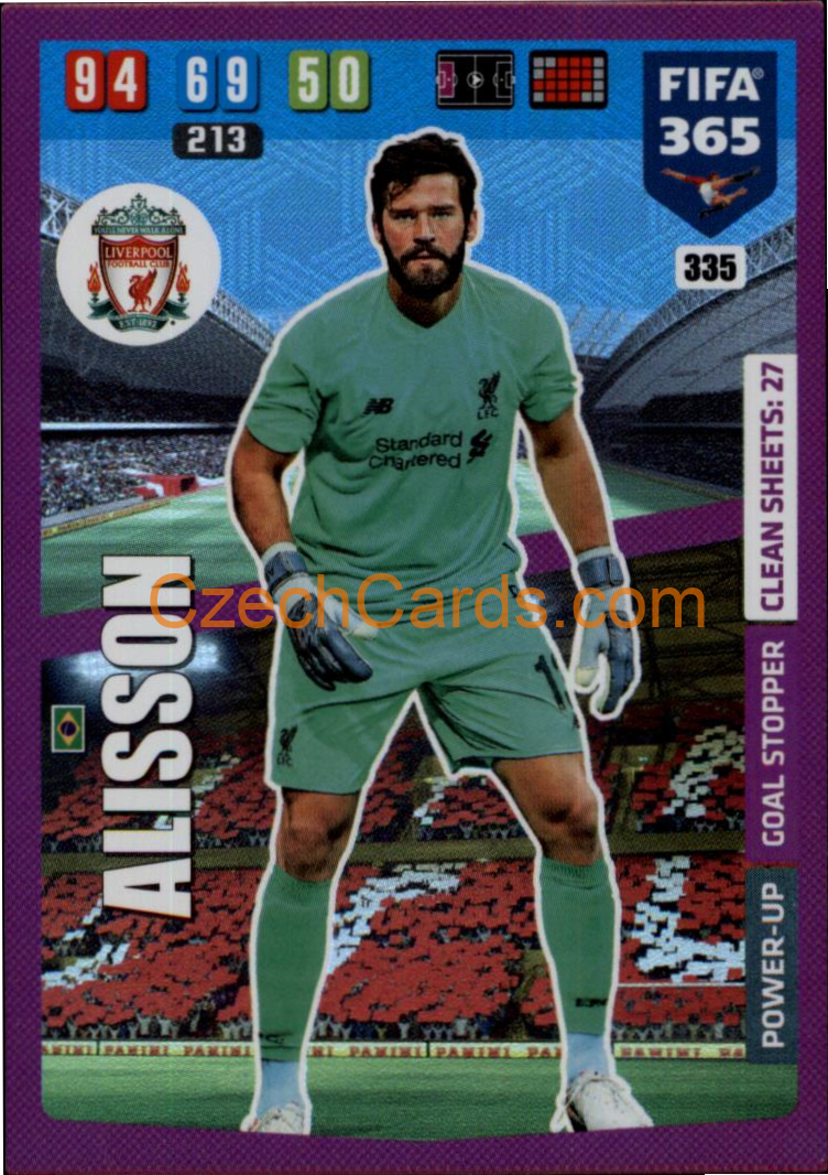 Alisson 2020 Panini FIFA 365 Adrenalyn Goal Stopper #335