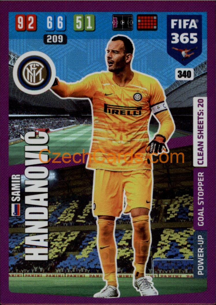 Samir Handanovic 2020 Panini FIFA 365 Adrenalyn Goal Stopper #340