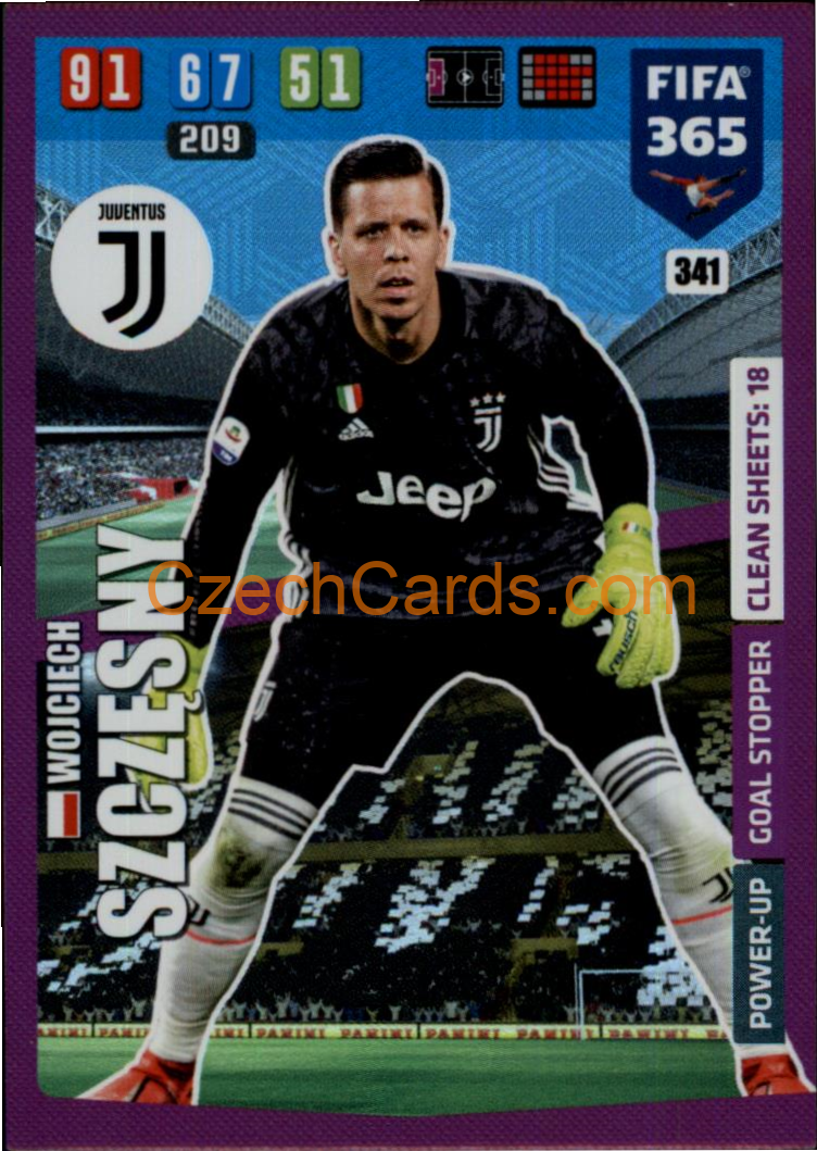 Wojciech Szczęsny 2020 Panini FIFA 365 Adrenalyn Goal Stopper #341