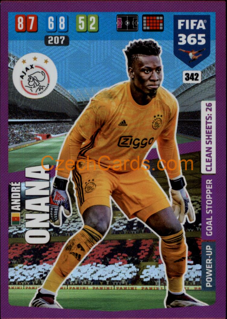 André Onana 2020 Panini FIFA 365 Adrenalyn Goal Stopper #342