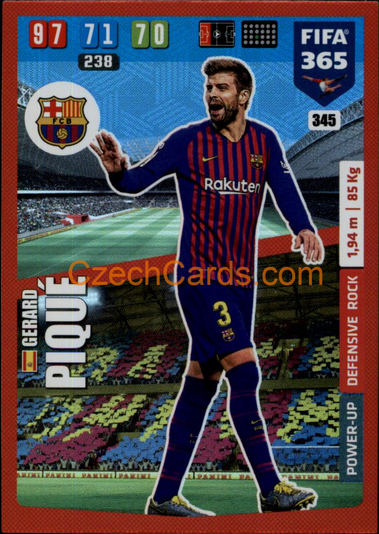 Gerard Piqué 2020 Panini FIFA 365 Adrenalyn Defensive Rock #345
