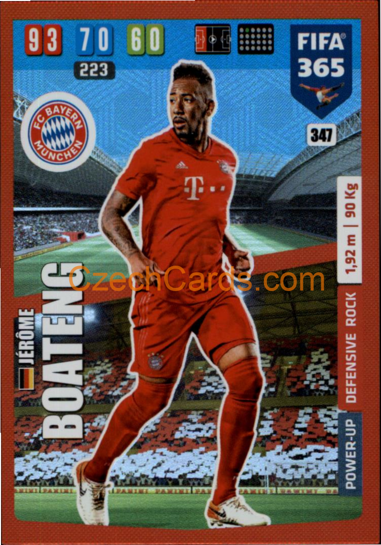 Jérôme Boateng 2020 Panini FIFA 365 Adrenalyn Defensive Rock #347