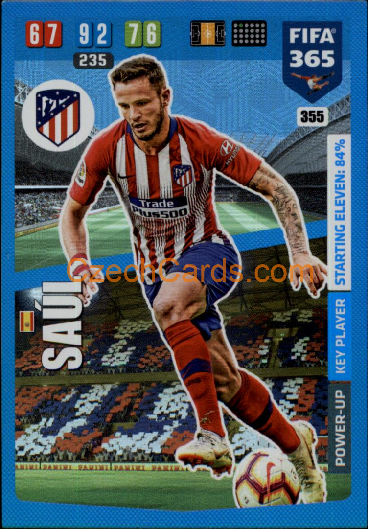 Saúl 2020 Panini FIFA 365 Adrenalyn Key Player #355