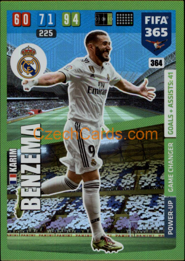 Karim Benzema 2020 Panini FIFA 365 Adrenalyn Game Changer #364