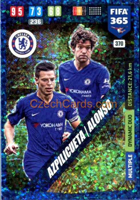 Azpilicueta / Alonso 2020 Panini FIFA 365 Adrenalyn Dynamic Duo #370