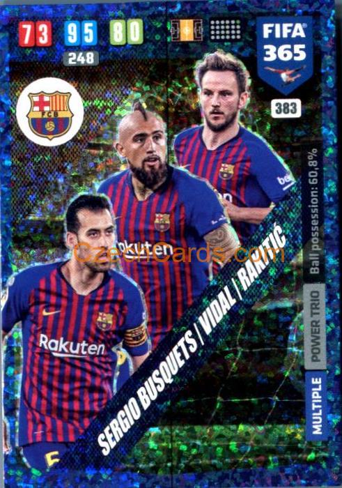 Busquets / Vidal / Ivan Rakitič 2020 Panini FIFA 365 Adrenalyn Power Trio #383
