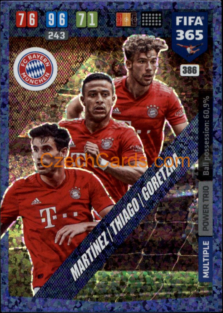 Martínez / Alcantara / Goretzka 2020 Panini FIFA 365 Adrenalyn Power Trio #386