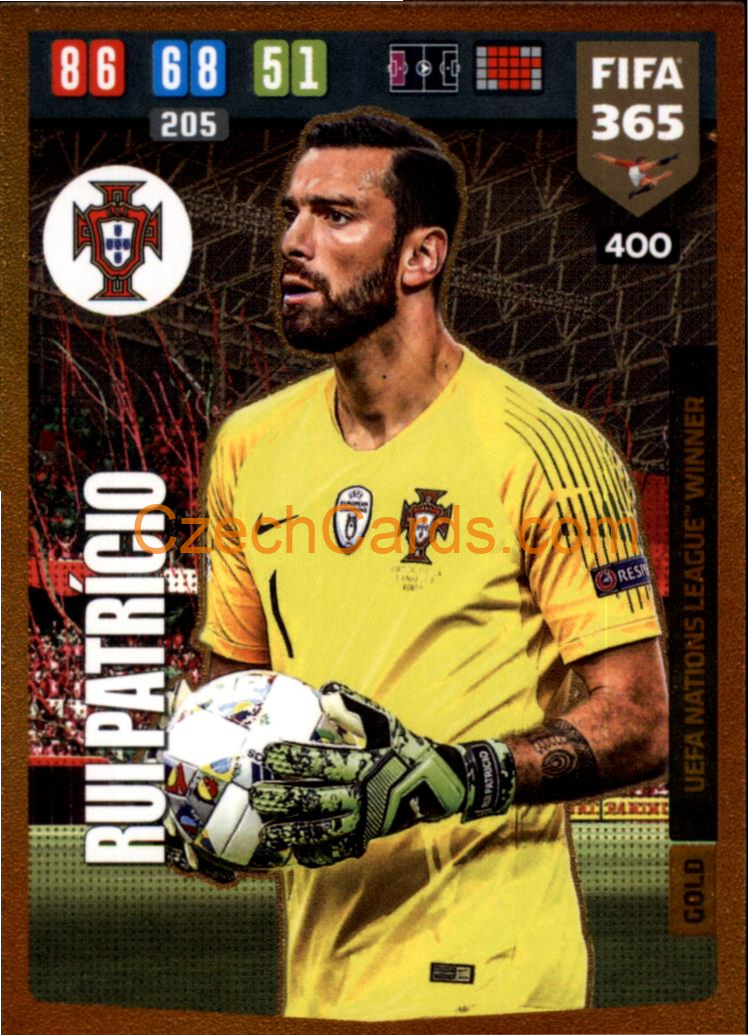 Rui Patrício 2020 Panini FIFA 365 Adrenalyn GOLD #400