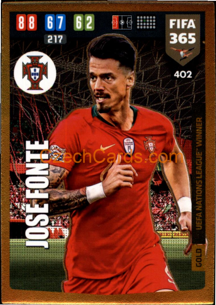 Jose Fonte 2020 Panini FIFA 365 Adrenalyn GOLD #402