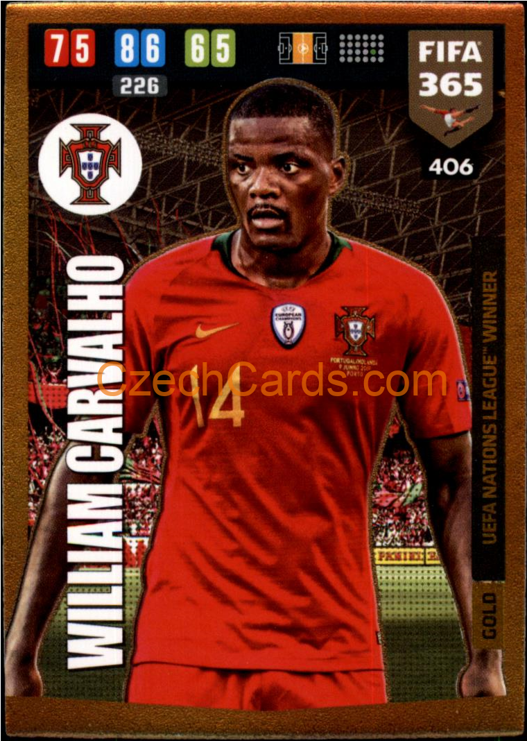 William Carvalho 2020 Panini FIFA 365 Adrenalyn GOLD #406