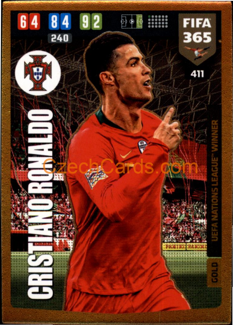 Cristiano Ronaldo 2020 Panini FIFA 365 Adrenalyn GOLD #411