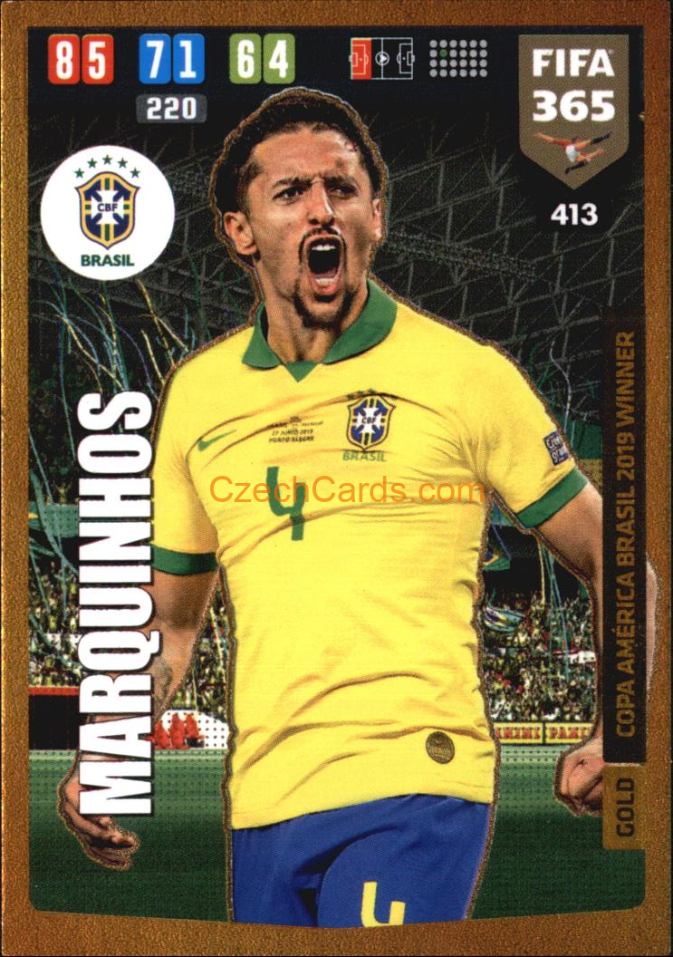 Marquinhos 2020 Panini FIFA 365 Adrenalyn GOLD #413