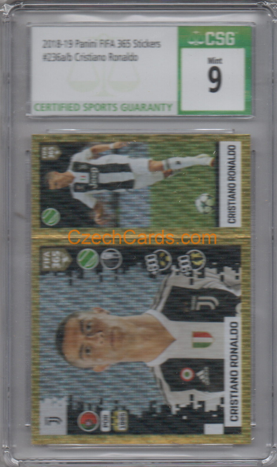 Cristiano Ronaldo 2018-19 Panini FIFA 365 #236 CSG 9