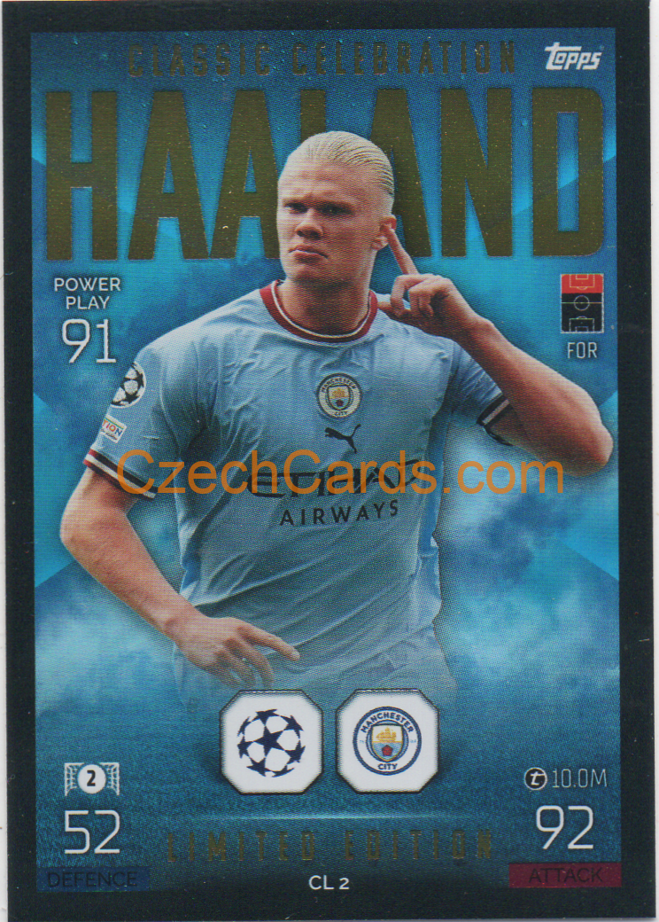 Erling Haaland 2022/23 Match Attax Extra Limited #CL2