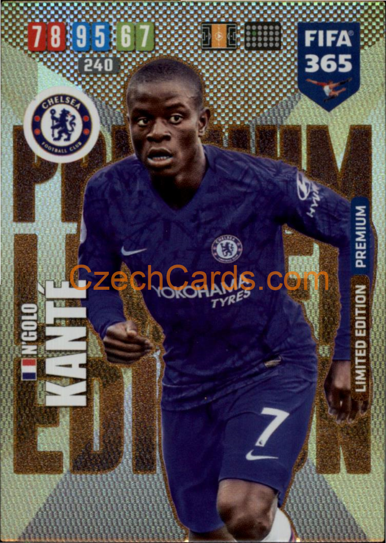 N'Golo Kanté 2020 Panini FIFA 365 Adrenalyn Premium Limited #LE-NK