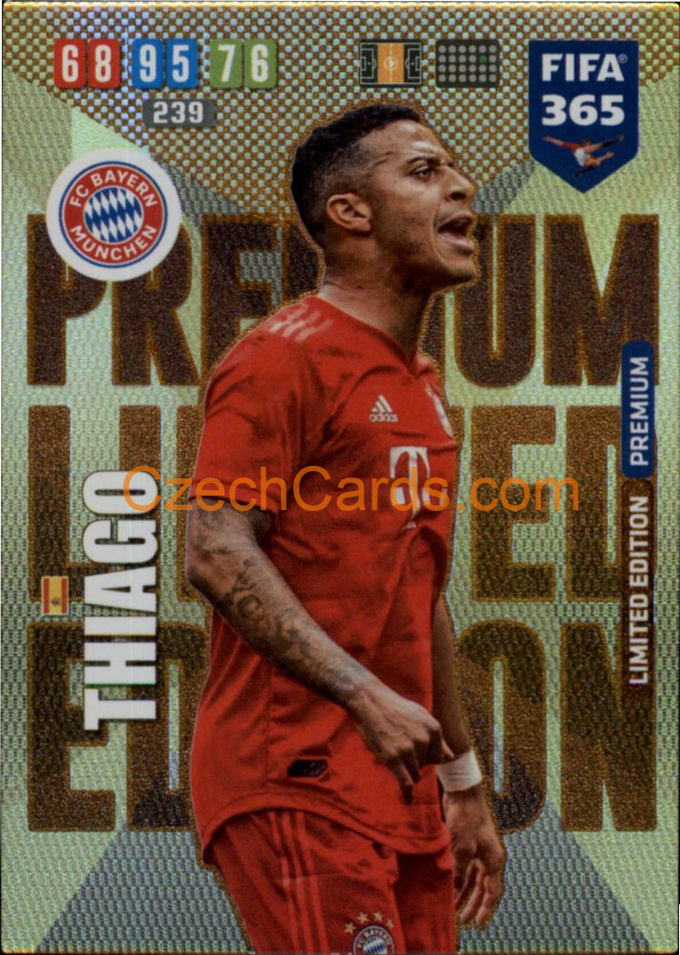 Thiago Alcántara 2020 Panini FIFA 365 Adrenalyn Premium Limited #LE-TA