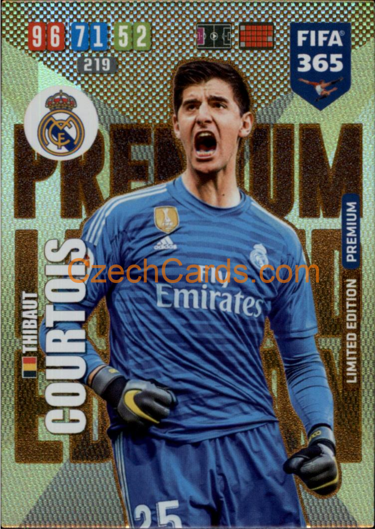 Thibaut Courtois 2020 Panini FIFA 365 Adrenalyn Premium Limited #LE-TC