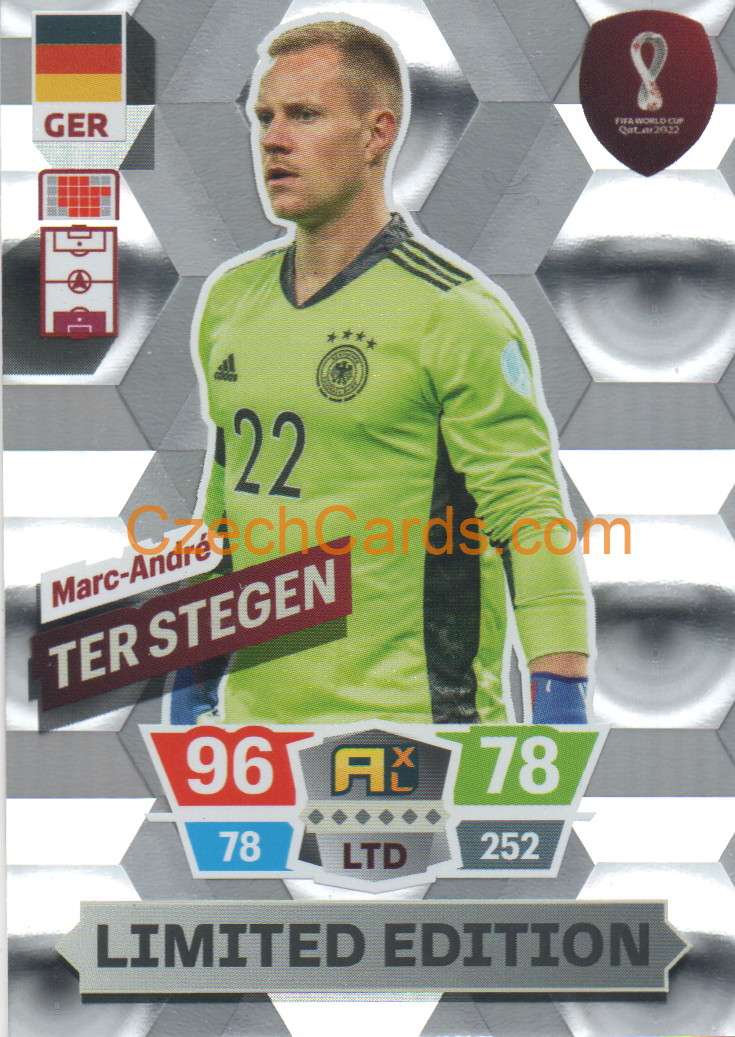 Marc-André ter Stegen 2022 Panini World Cup Adrenalyn Limited Edition #LE-MTS