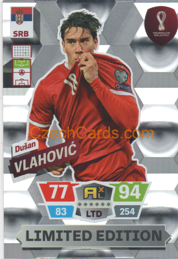 Dušan Vlahović 2022 Panini World Cup Adrenalyn Limited Edition #LE-DV