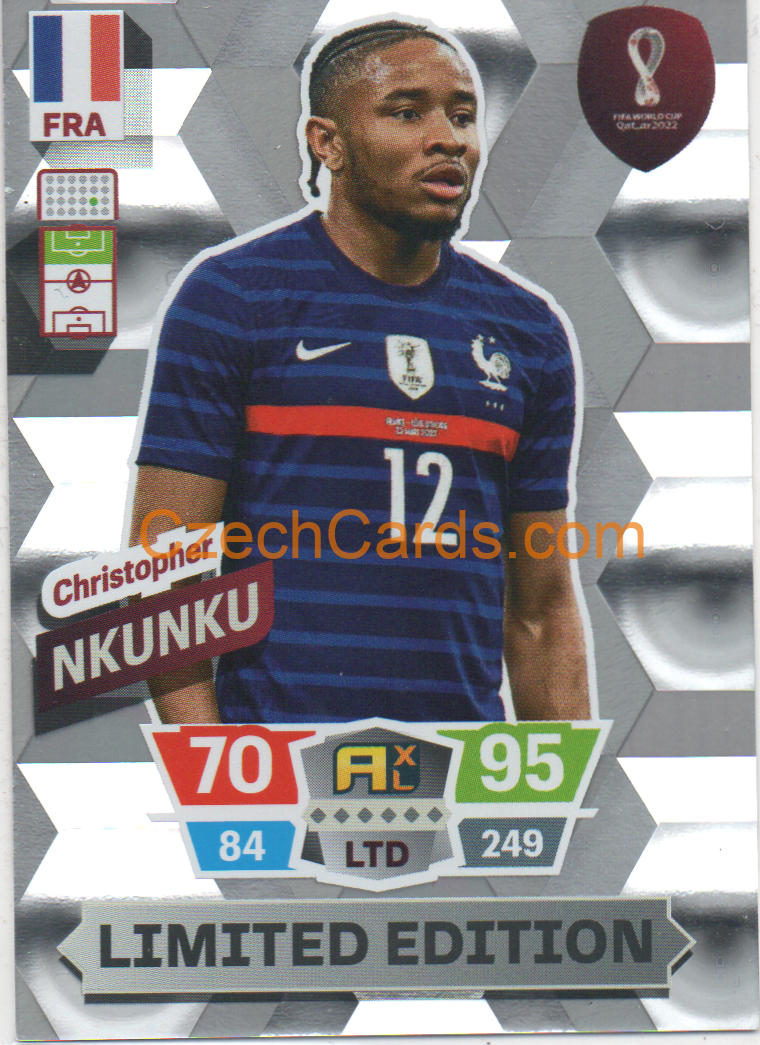 Christopher Nkunku 2022 Panini World Cup Adrenalyn Limited Edition #LE-CN