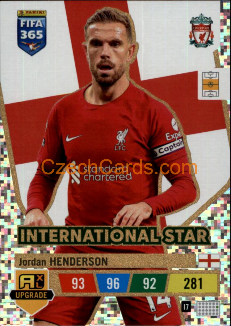 Jordan Henderson 2023 FIFA 365 Adrenalyn International Star #I7