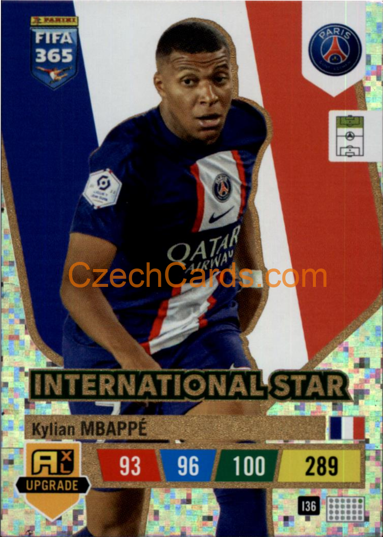 Kylian Mbappe 2023 FIFA 365 Adrenalyn International Star #I36
