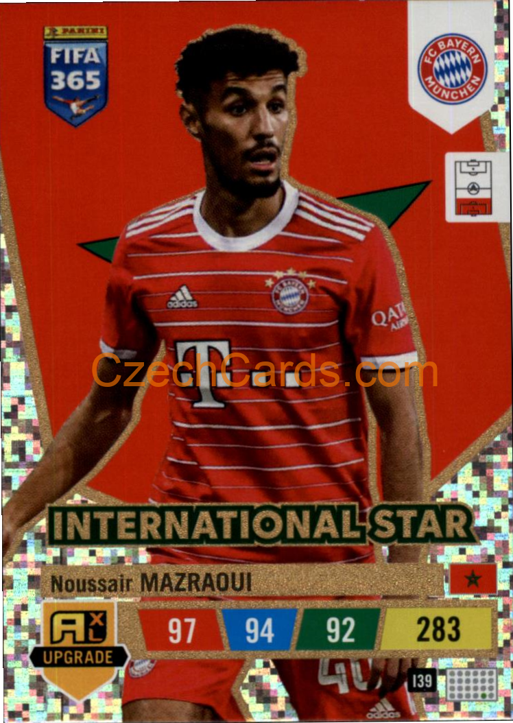 Noussair Mazraoui 2023 FIFA 365 Adrenalyn International Star #I39