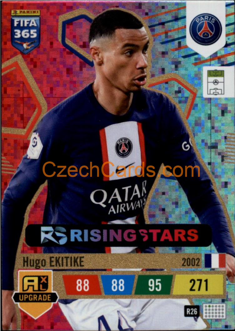 Hugo Ekitike 2023 FIFA 365 Adrenalyn Rising Stars #R26