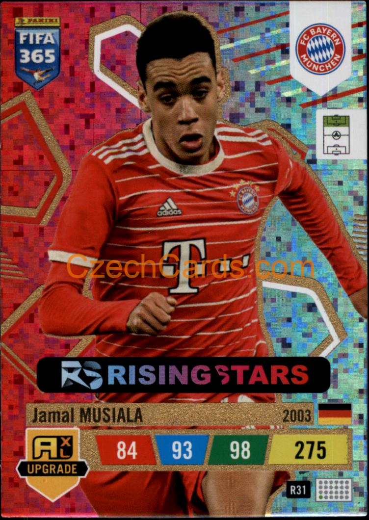 Jamal Musiala 2023 FIFA 365 Adrenalyn Rising Stars #R31