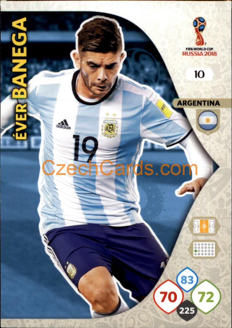 Éver Banega 2018 Panini WC Russia  Adrenalyn #10