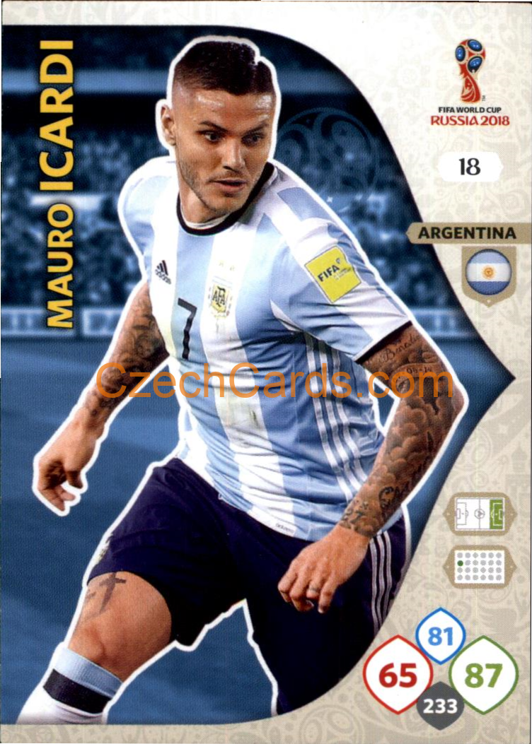 Mauro Icardi 2018 Panini WC Russia  Adrenalyn #18