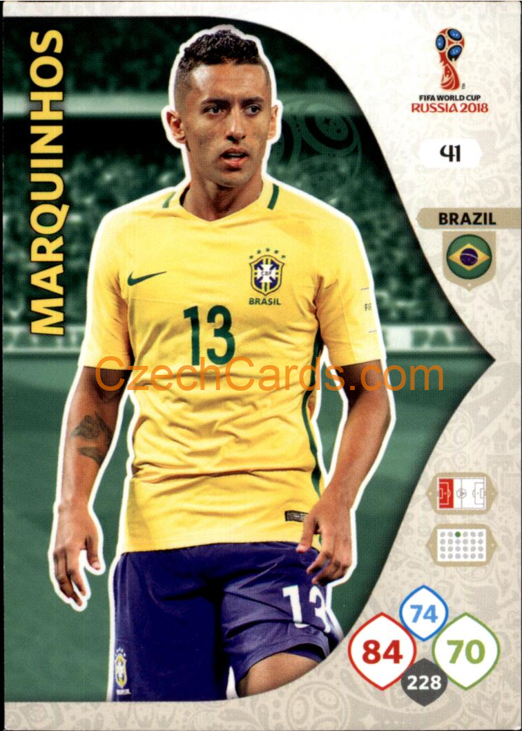 Marquinhos 2018 Panini WC Russia  Adrenalyn #41