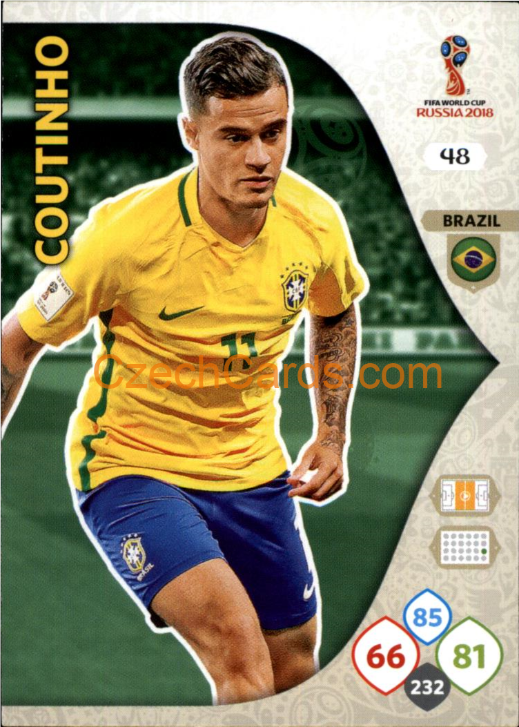 Philippe Coutinho 2018 Panini WC Russia  Adrenalyn #48
