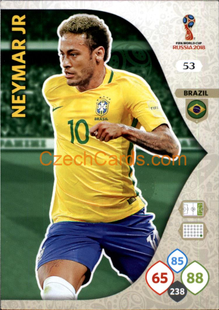 Neymar Jr 2018 Panini WC Russia  Adrenalyn #53