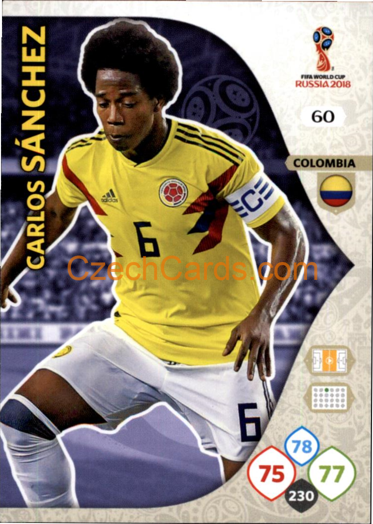 Carlos Sánchez 2018 Panini WC Russia  Adrenalyn #60