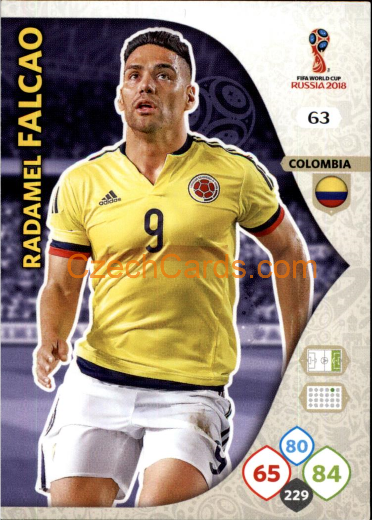 Radamel Falcao 2018 Panini WC Russia  Adrenalyn #63