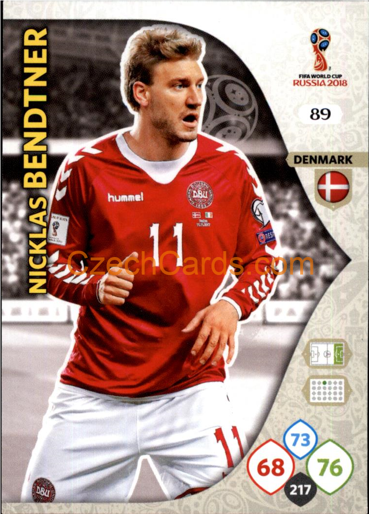 Nicklas Bendtner 2018 Panini WC Russia  Adrenalyn #89