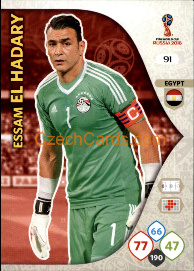 Essam El Hadary 2018 Panini WC Russia  Adrenalyn #91