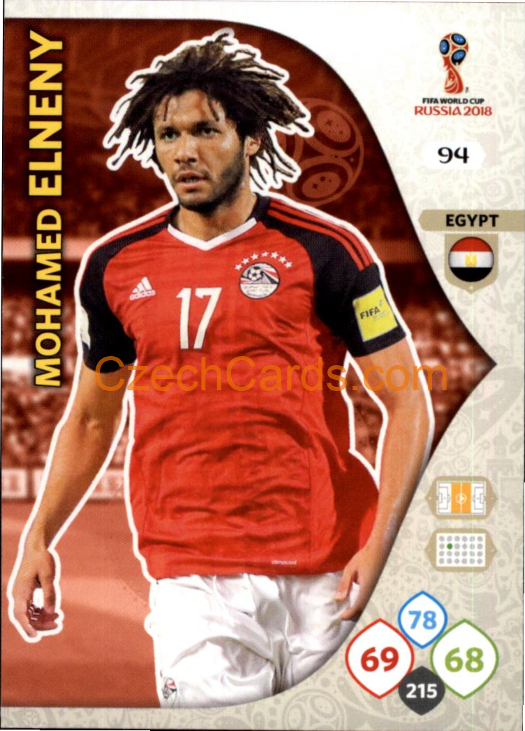 Mohamed Elneny 2018 Panini WC Russia  Adrenalyn #94