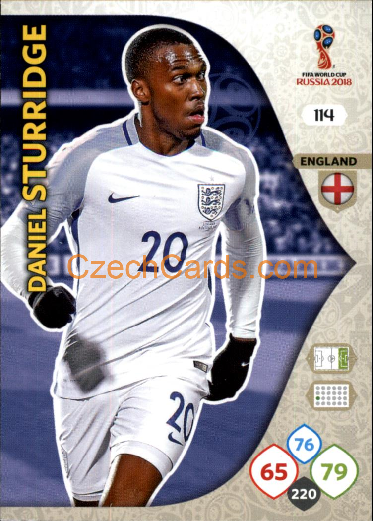Daniel Sturridge 2018 Panini WC Russia  Adrenalyn #114