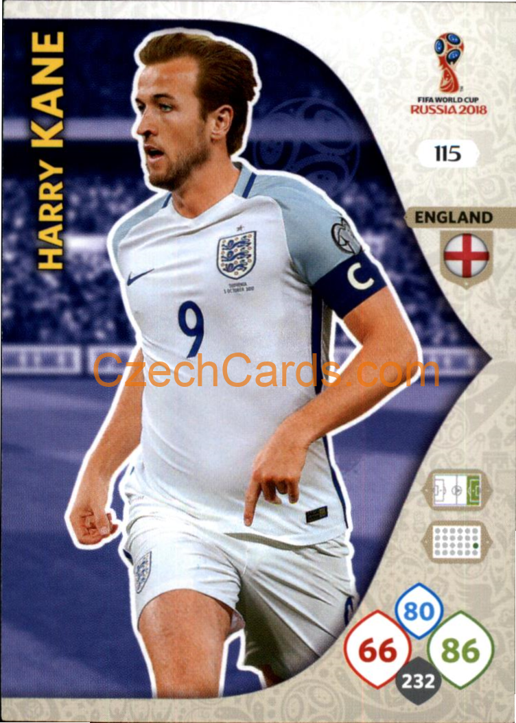 Harry Kane 2018 Panini WC Russia  Adrenalyn #115