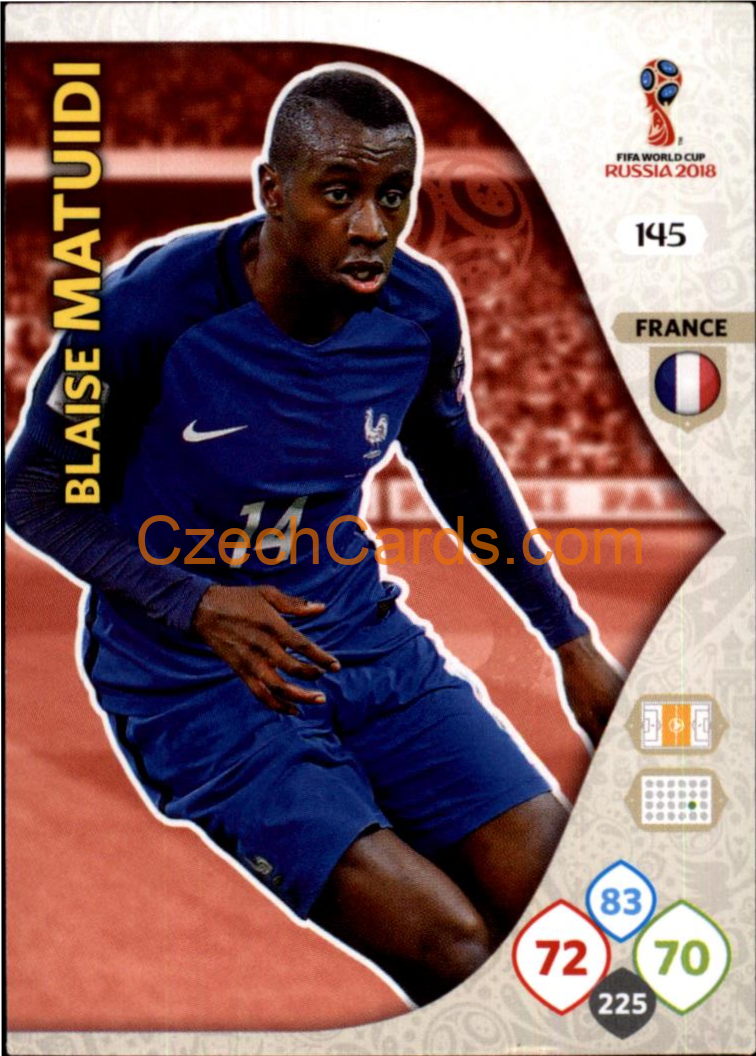 Blaise Matuidi 2018 Panini WC Russia  Adrenalyn #145