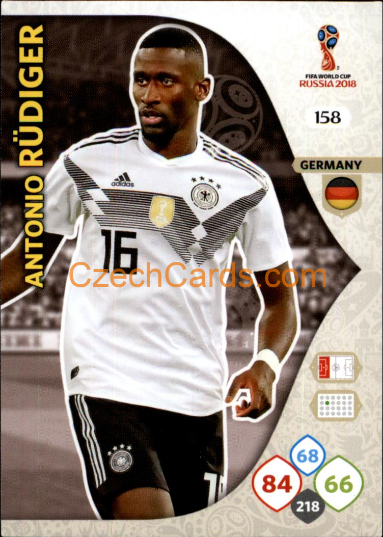 Antonio Rüdiger 2018 Panini WC Russia  Adrenalyn #158