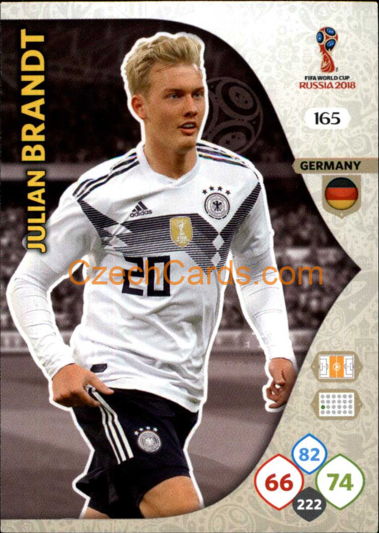 Julian Brandt 2018 Panini WC Russia  Adrenalyn #165
