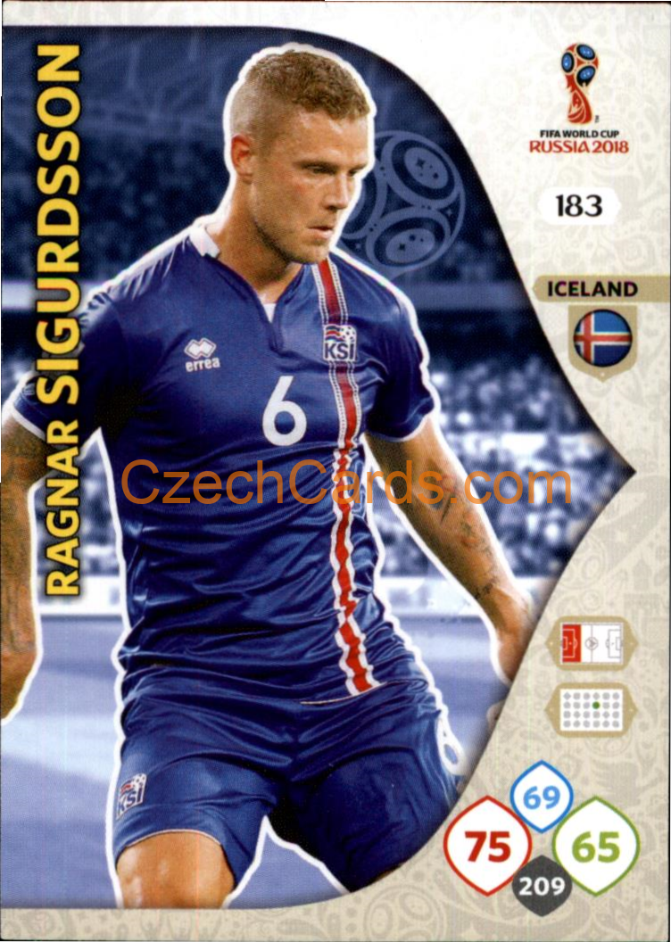 Ragnar Sigurdsson 2018 Panini WC Russia  Adrenalyn #183