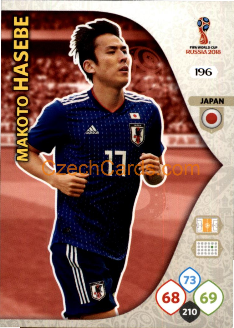 Makoto Hasebe 2018 Panini WC Russia  Adrenalyn #196